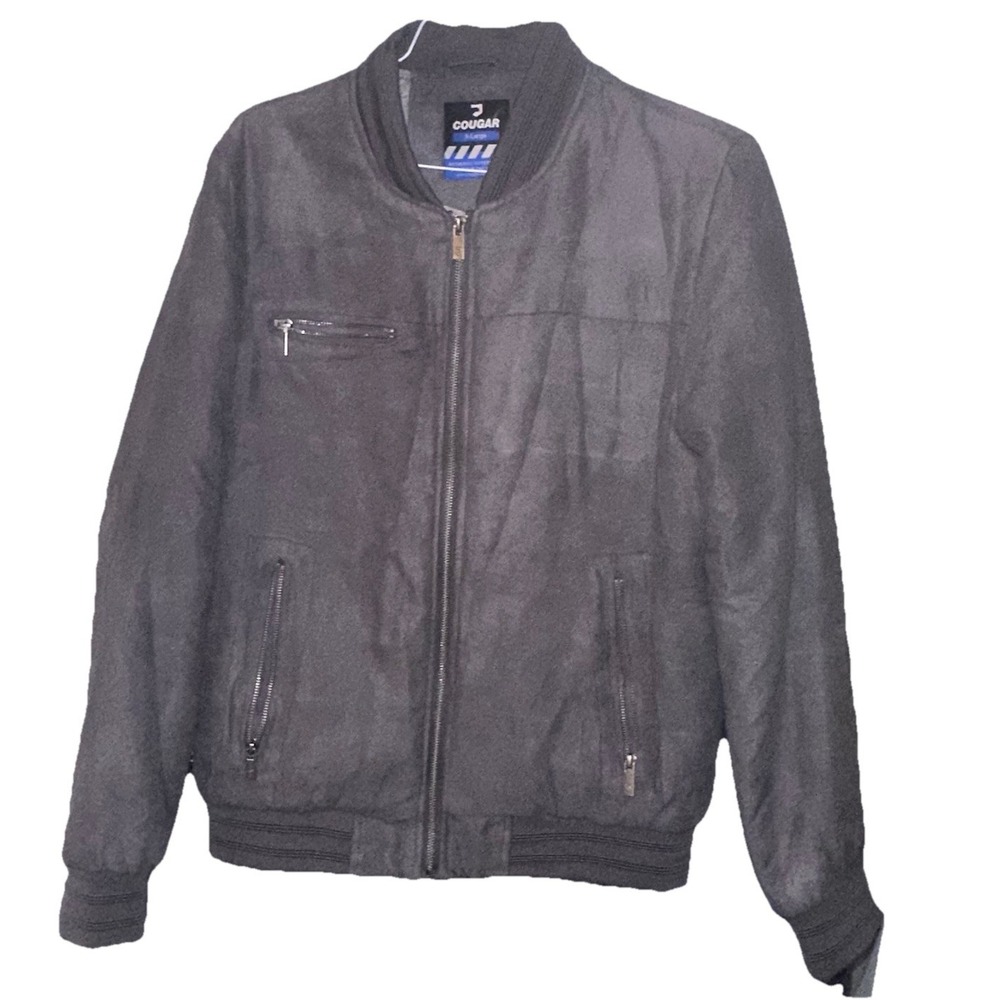COUGAR‎ INTERNATIONAL Gray BOMBER JACKET MENS SIZE CL